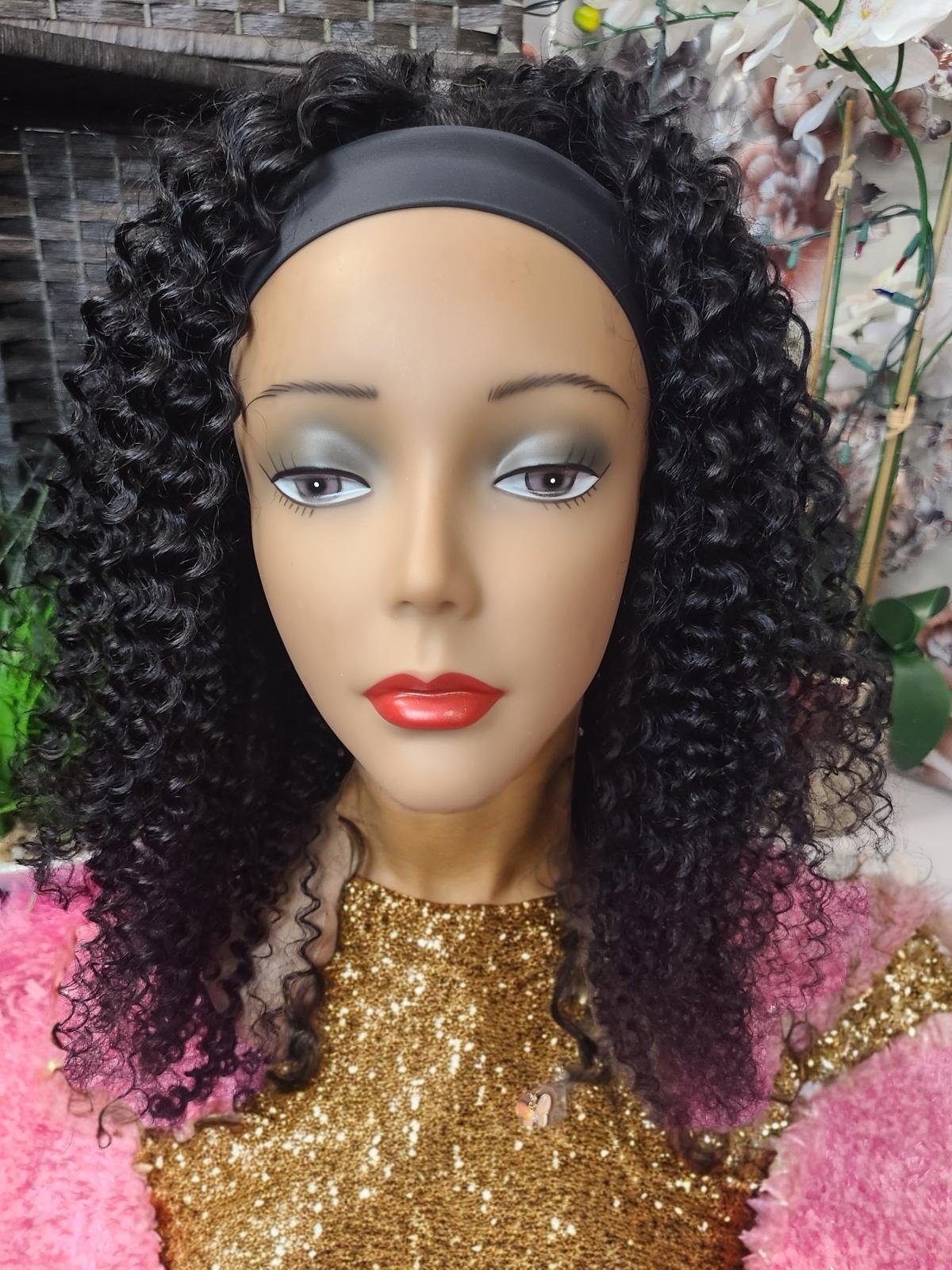 kinky curly wig, 100%human hair wigs